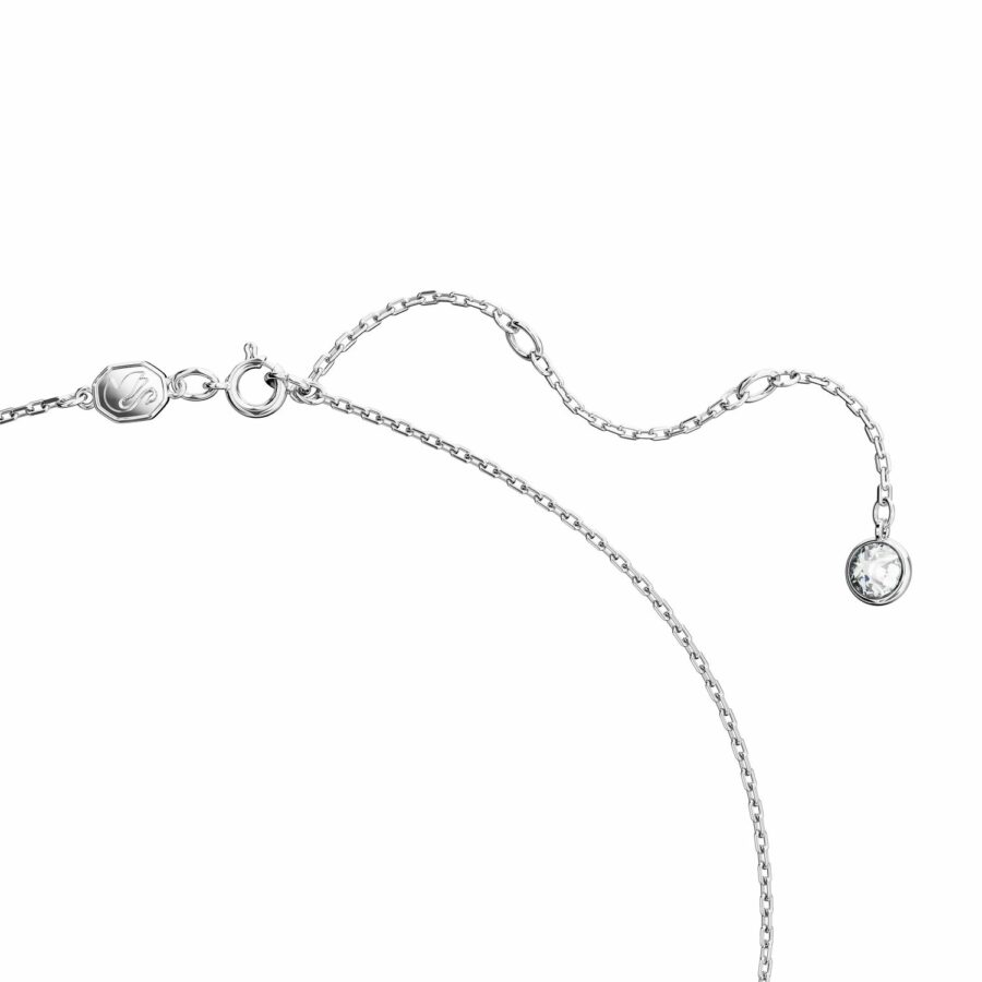 Μενταγιόν Swarovski Iconic Swan, Κύκνος, Mεσαίο, Λευκό, Επιμετάλλωση ροδίου - Image 3