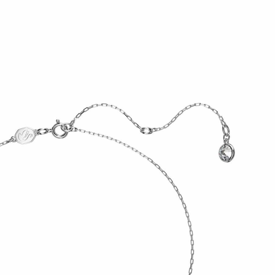 Μενταγιόν Swarovski Iconic Swan, Κύκνος, Mικρό, Μπλε, Επιμετάλλωση ροδίου - Image 3