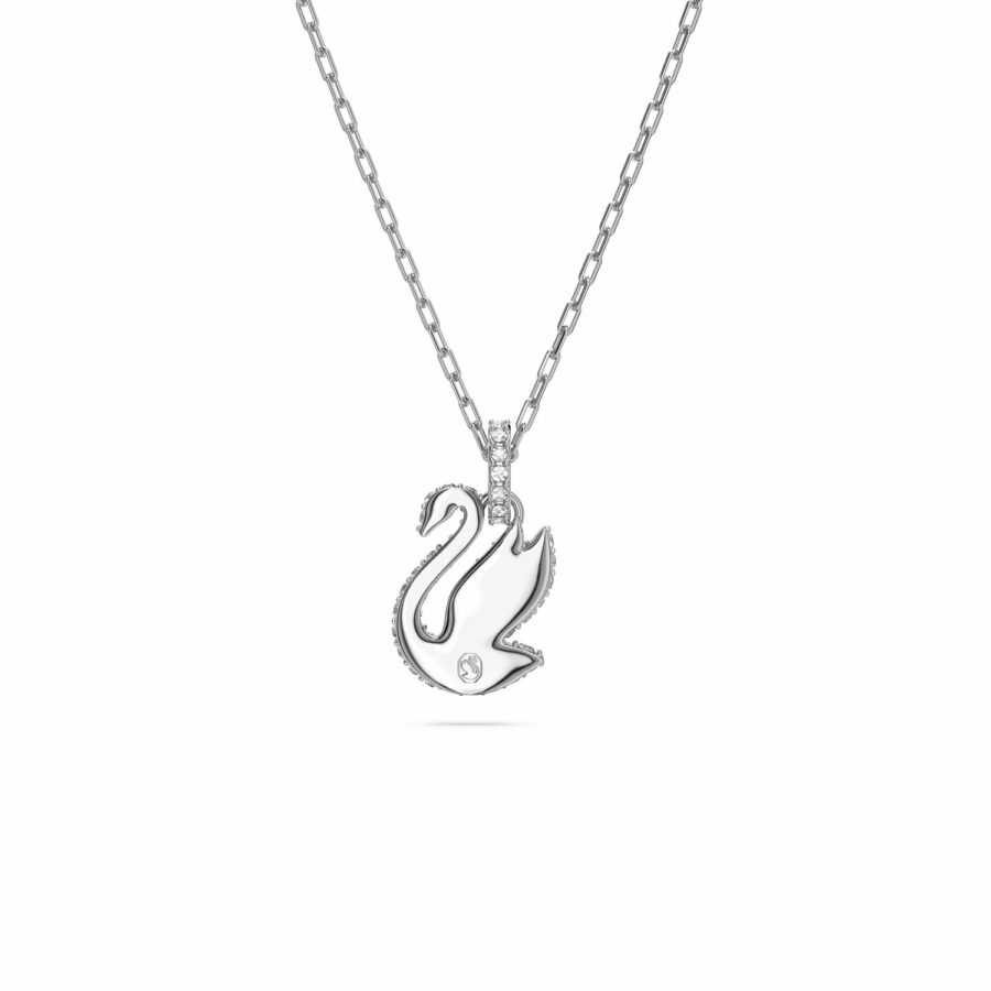 Μενταγιόν Swarovski Iconic Swan, Κύκνος, Mικρό, Μπλε, Επιμετάλλωση ροδίου - Image 4