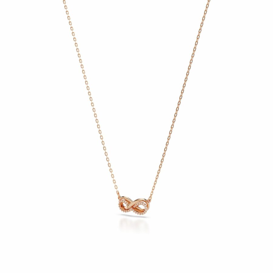 Σετ Swarovski Hyperbola, Άπειρο, Λευκό, Επιμετάλλωση σε ροζ χρυσαφί τόνο - Image 5