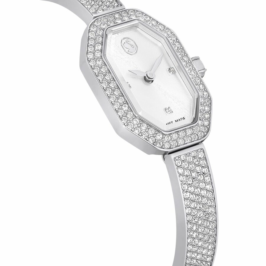 Ρολόι Dextera Bangle, Eλβετικής κατασκευής, Μεταλλικό μπρασελέ, Ασημί τόνος, Ανοξείδωτο ατσάλι - Image 5