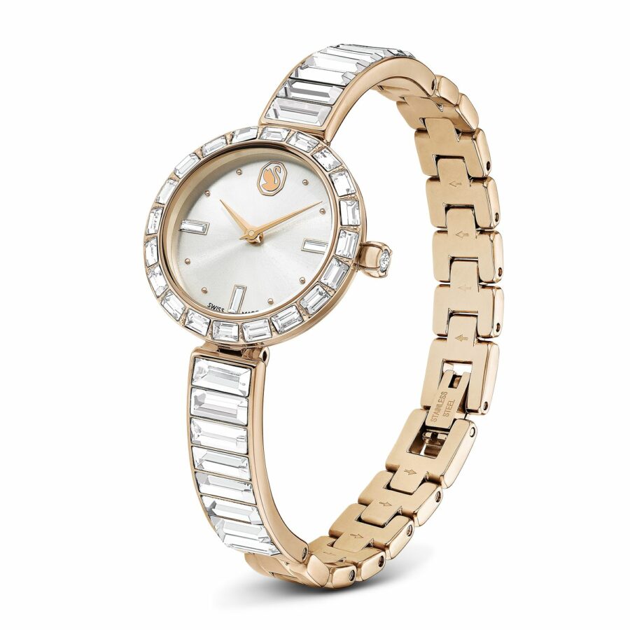 Ρολόι Matrix Bangle, Eλβετικής κατασκευής, Κρυστάλλινο μπρασελέ, Ροζ χρυσαφί τόνος, Φινίρισμα σε χρυσό σαμπανί τόνο - Image 2