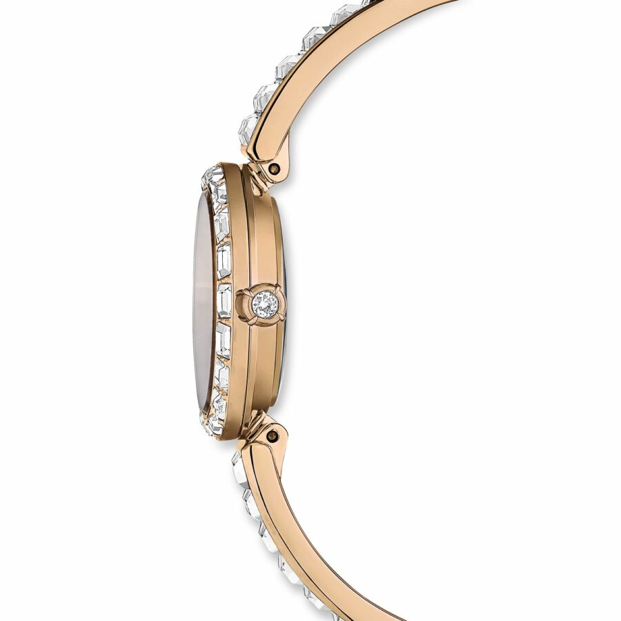 Ρολόι Matrix Bangle, Eλβετικής κατασκευής, Κρυστάλλινο μπρασελέ, Ροζ χρυσαφί τόνος, Φινίρισμα σε χρυσό σαμπανί τόνο - Image 5