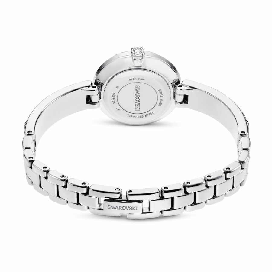 Ρολόι Matrix Bangle, Eλβετικής κατασκευής, Κρυστάλλινο μπρασελέ, Ασημί τόνος, Ανοξείδωτο ατσάλι - Image 3