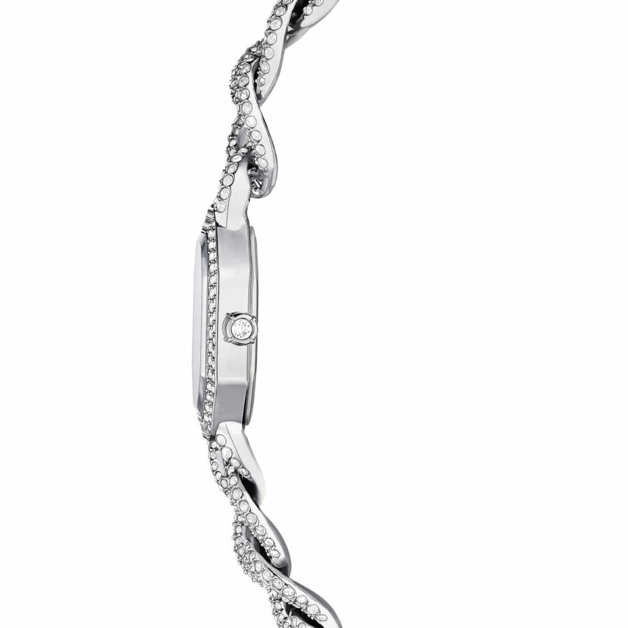 Ρολόι Dextera Chain, Eλβετικής κατασκευής, Κρυστάλλινο μπρασελέ, Ασημί τόνος, Ανοξείδωτο ατσάλι - Image 4