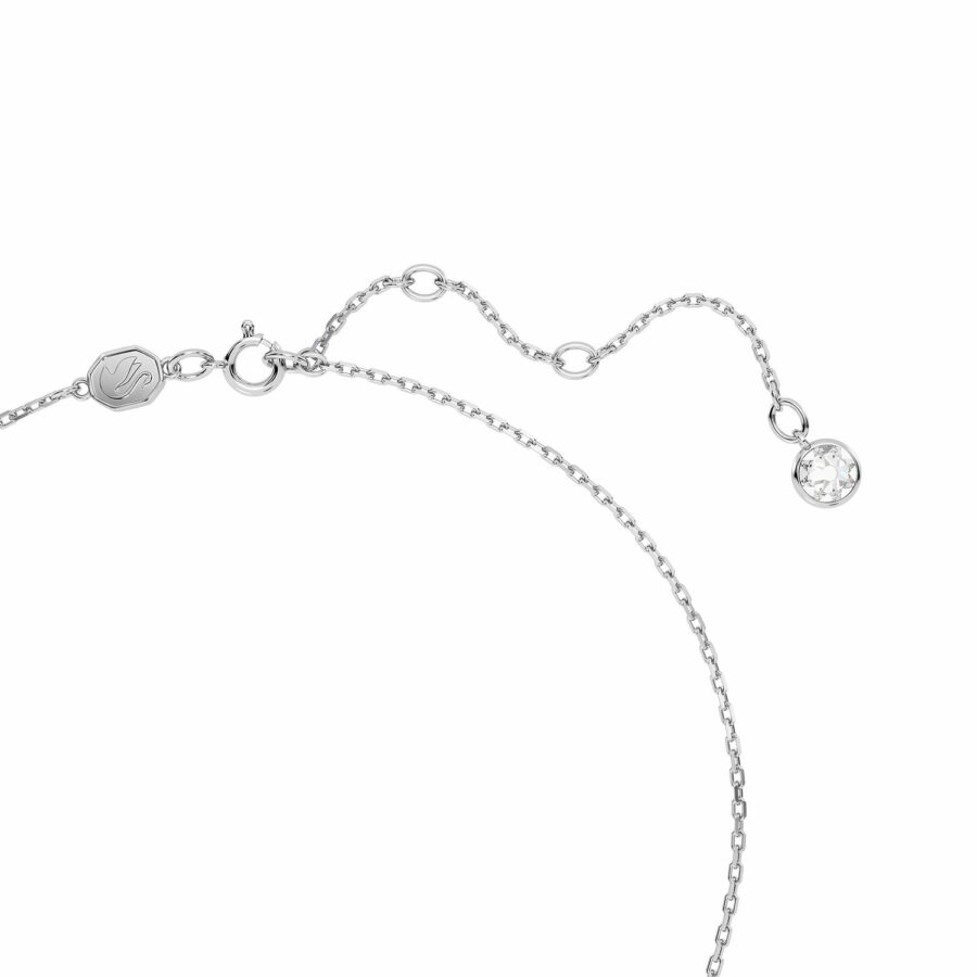 Μενταγιόν Birthstone, Τετράγωνη κοπή, Φεβρουάριος, Μοβ, Επιμετάλλωση ροδίου - Image 4