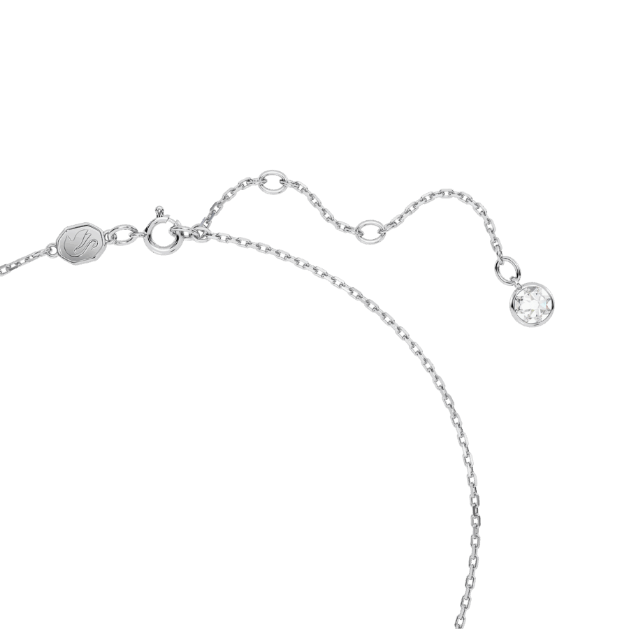 Μενταγιόν Birthstone, Τετράγωνη κοπή, Μάρτιος, Μπλε, Επιμετάλλωση ροδίου - Image 3