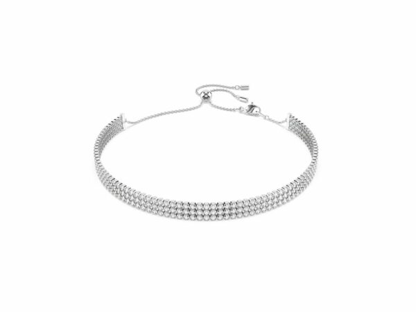 Τσόκερ Tennis Matrix, Στρογγυλή κοπή, Λευκό, Επιμετάλλωση ροδίου