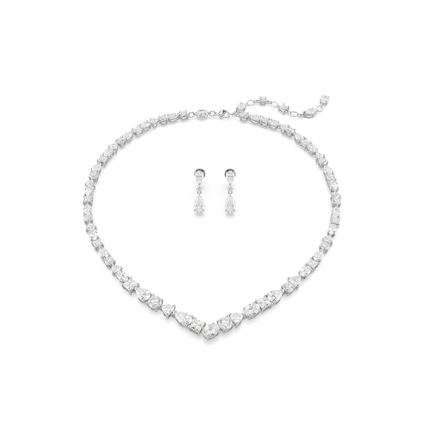 Σετ Mesmera, Μείξη κοπών, Λευκό, Επιμετάλλωση ροδίου