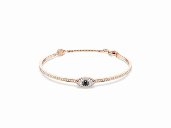 Άκαμπτο βραχιόλι Symbolica, Μάτι, Πολύχρωμο, Επιμετάλλωση σε ροζ χρυσαφί τόνο