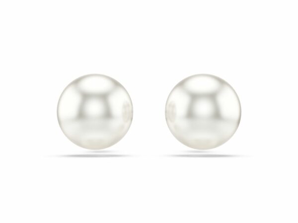 Σκουλαρίκια με καραφάκι Matrix, Crystal pearl, Λευκά, Επιμετάλλωση ροδίου