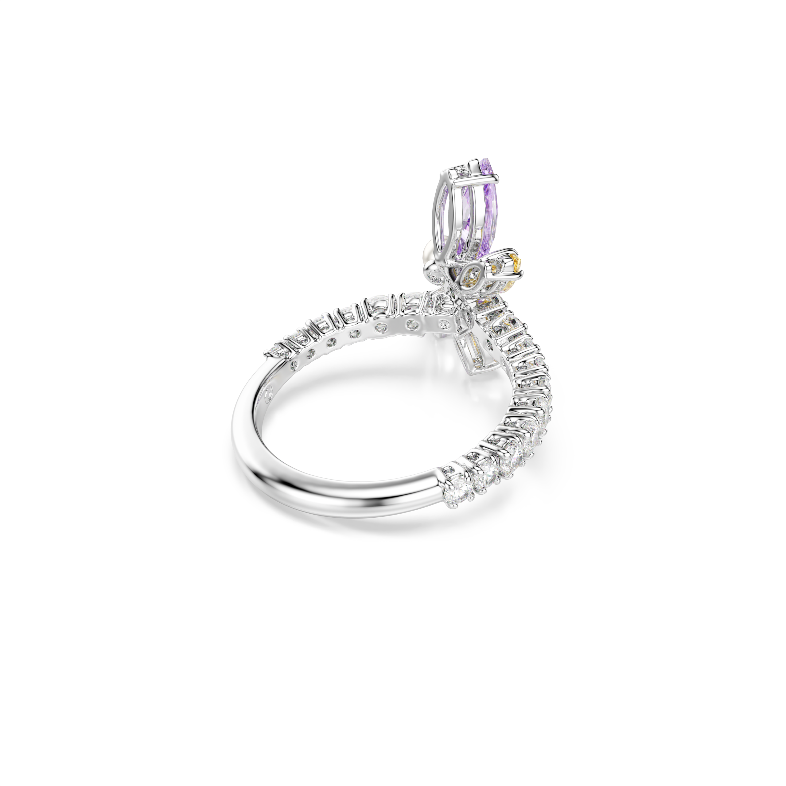 Δαχτυλίδι με σχέδιο Ariana Grande x Swarovski, Μείξη κοπών, Λιβελούλα, Πολύχρωμο, Επιμετάλλωση ροδίου - Image 4