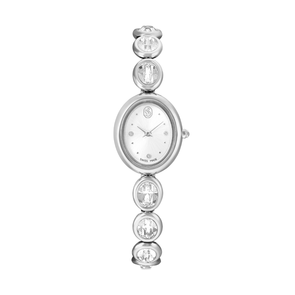 Ρολόι Imber oval, Swiss Made, Μεταλλικό μπρασελέ, Ασημί τόνος, Ανοξείδωτο ατσάλι