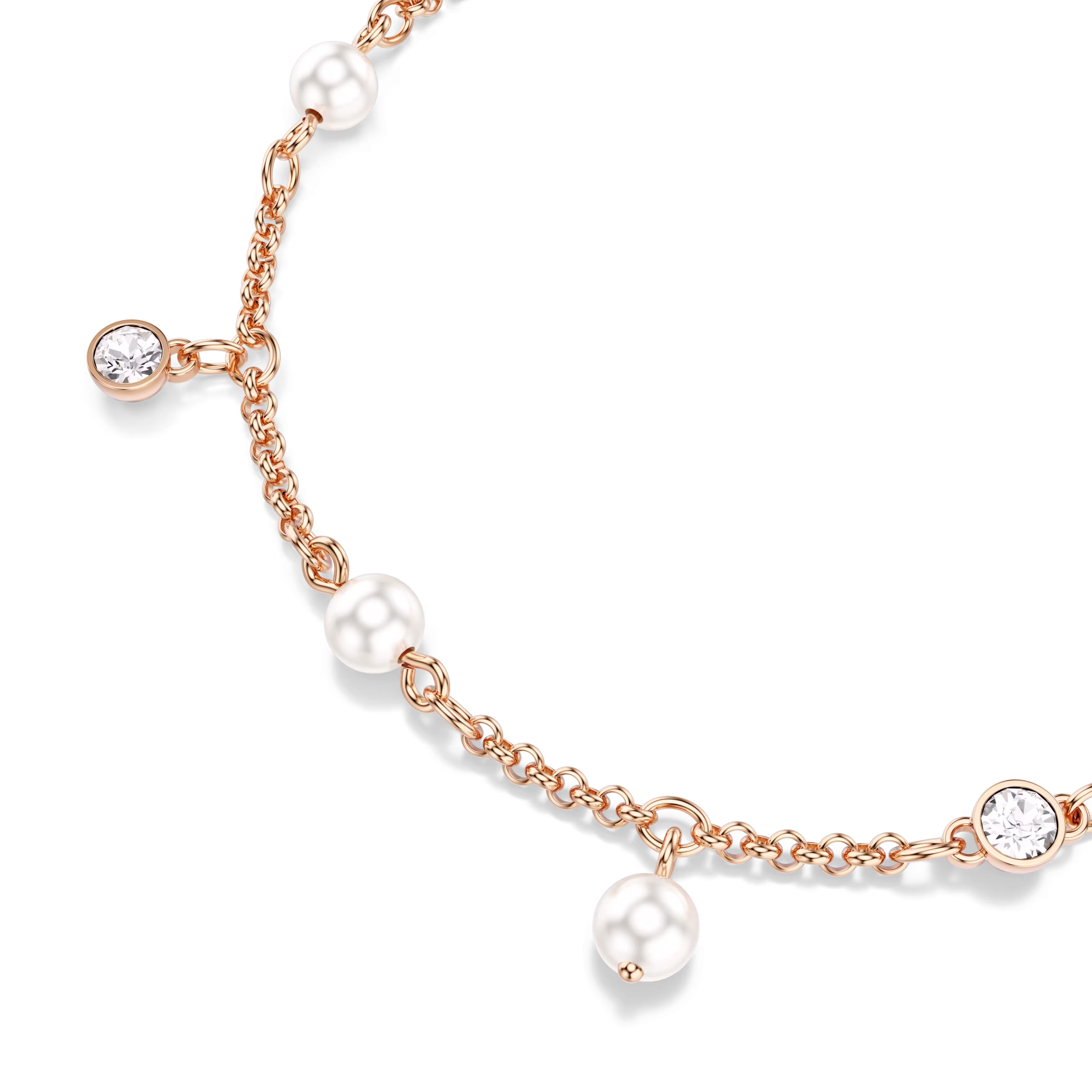 Βραχιόλι Imber, Crystal pearl, Στρογγυλή κοπή, Λευκό, Φινίρισμα με ροζ χρυσό 18 καρατίων - Image 4