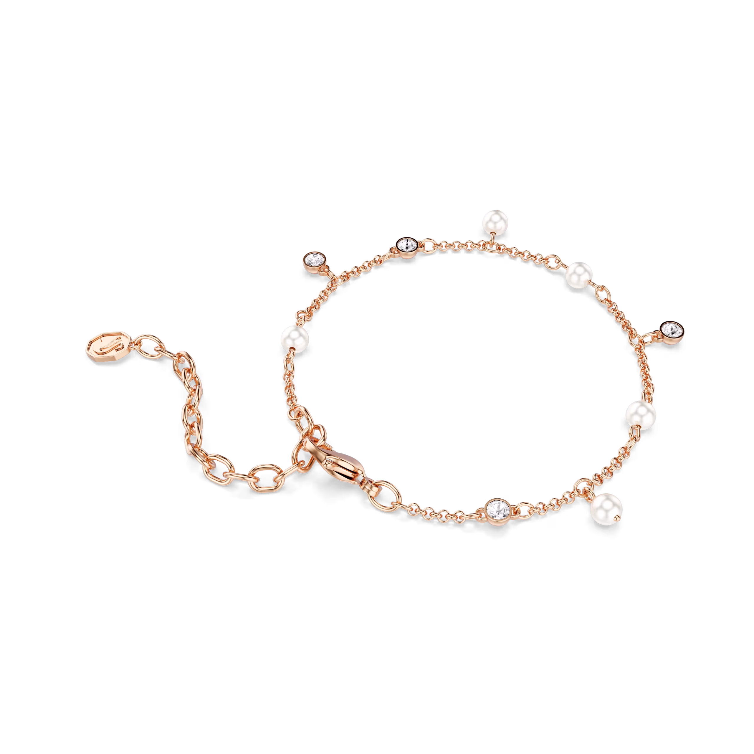 Βραχιόλι Imber, Crystal pearl, Στρογγυλή κοπή, Λευκό, Φινίρισμα με ροζ χρυσό 18 καρατίων - Image 2