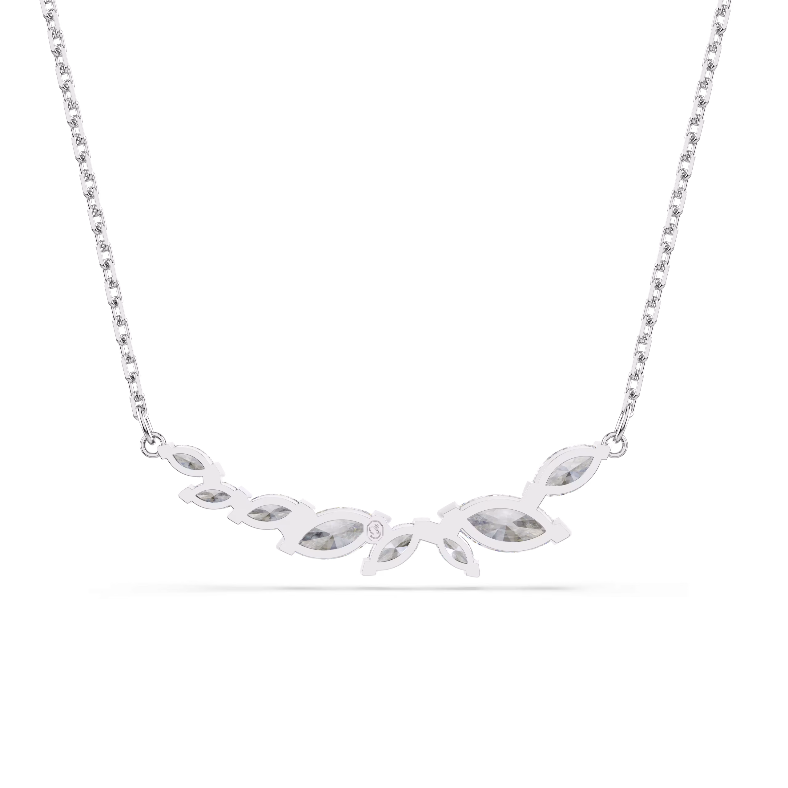 Κολιέ Mesmera, Κοπή Marquise, Λευκό, Επιμετάλλωση ροδίου - Image 2