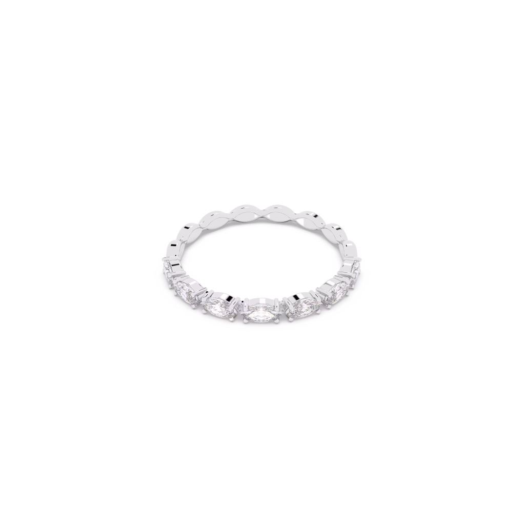 Δαχτυλίδι Matrix Vittore, Κοπή Marquise, Λευκό, Επιμετάλλωση ροδίου