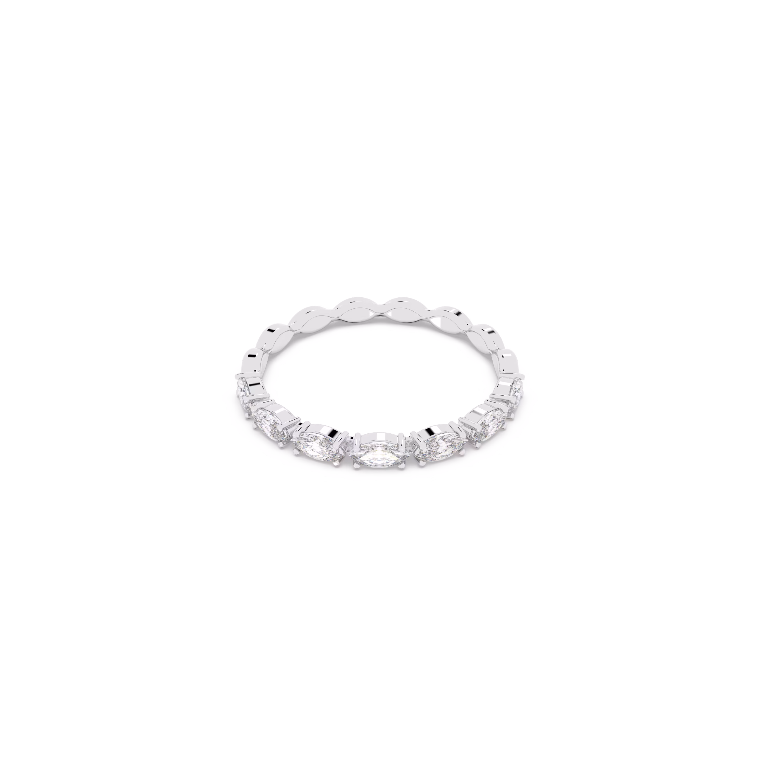 Δαχτυλίδι Matrix Vittore, Κοπή Marquise, Λευκό, Επιμετάλλωση ροδίου