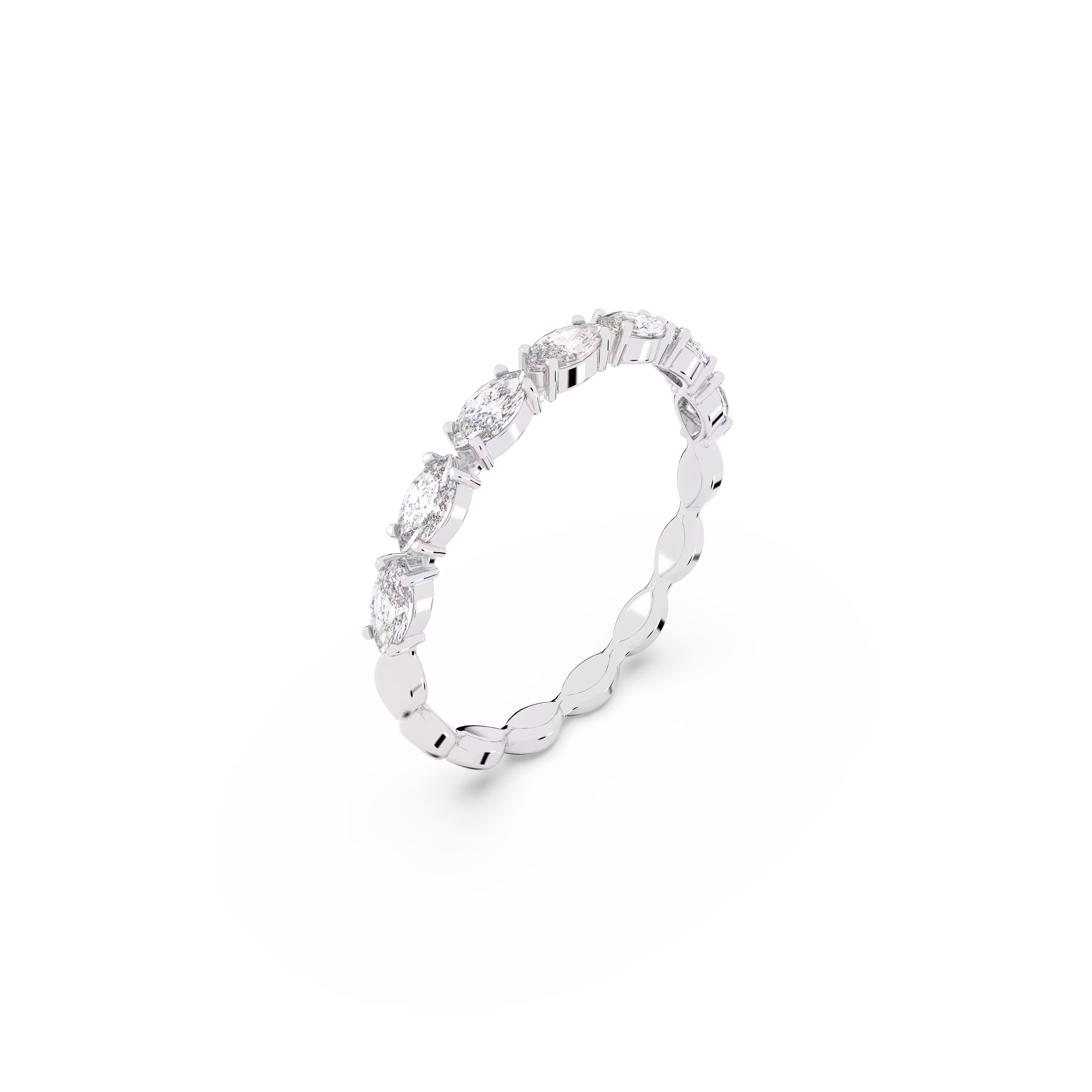 Δαχτυλίδι Matrix Vittore, Κοπή Marquise, Λευκό, Επιμετάλλωση ροδίου - Image 2